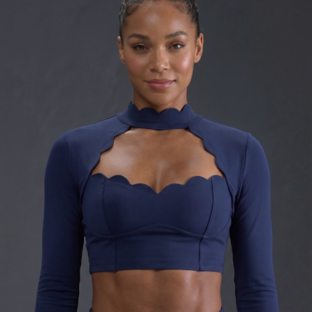 AURA Top-Navy blue