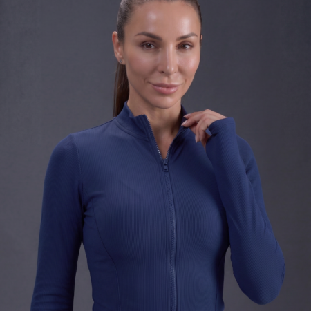 Sculpt Jacket - Navy blue